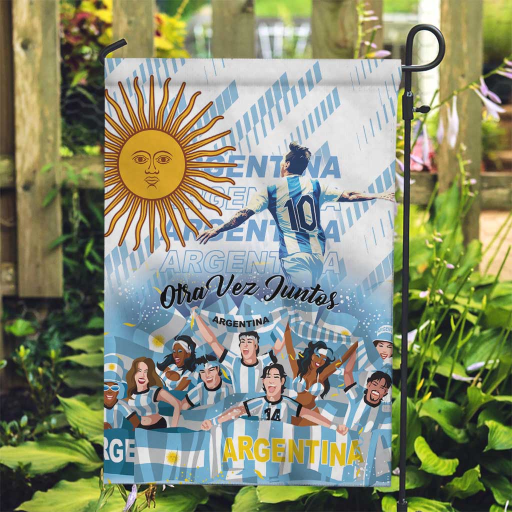 Argentina 2024 Football Champions Garden Flag Vamos La Seleccion Otra Vez Juntos - Wonder Print Shop