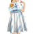 Argentina 2024 Football Champions Kid Short Sleeve Dress Vamos La Seleccion Otra Vez Juntos - Wonder Print Shop