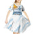 Argentina 2024 Football Champions Kid Short Sleeve Dress Vamos La Seleccion Otra Vez Juntos - Wonder Print Shop
