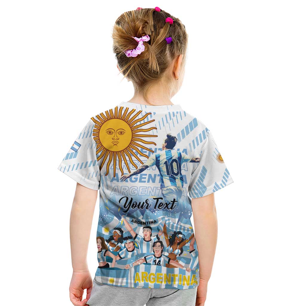 Argentina 2024 Football Champions Kid T Shirt Vamos La Seleccion Otra Vez Juntos - Wonder Print Shop