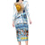 Argentina 2024 Football Champions Long Sleeve Bodycon Dress Vamos La Seleccion Otra Vez Juntos - Wonder Print Shop