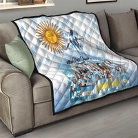 Argentina 2024 Football Champions Quilt Vamos La Seleccion Otra Vez Juntos - Wonder Print Shop
