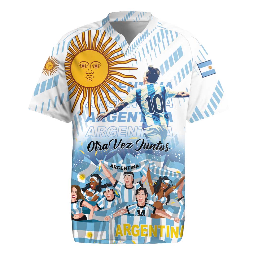 Argentina 2024 Football Champions Rugby Jersey Vamos La Seleccion Otra Vez Juntos - Wonder Print Shop