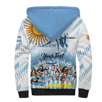 Argentina 2024 Football Champions Sherpa Hoodie Vamos La Seleccion Otra Vez Juntos - Wonder Print Shop