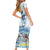 Argentina 2024 Football Champions Short Sleeve Bodycon Dress Vamos La Seleccion Otra Vez Juntos - Wonder Print Shop