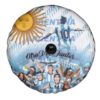 Argentina 2024 Football Champions Spare Tire Cover Vamos La Seleccion Otra Vez Juntos - Wonder Print Shop