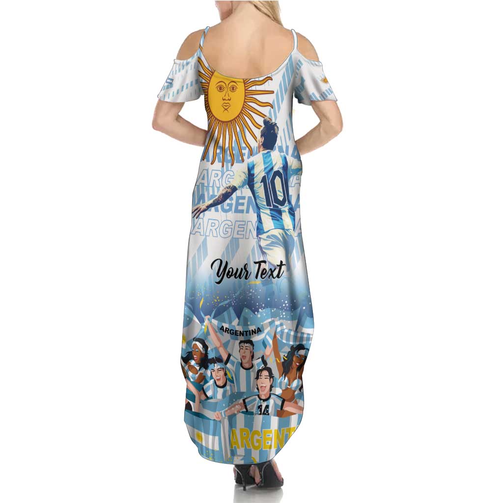 Argentina 2024 Football Champions Summer Maxi Dress Vamos La Seleccion Otra Vez Juntos - Wonder Print Shop
