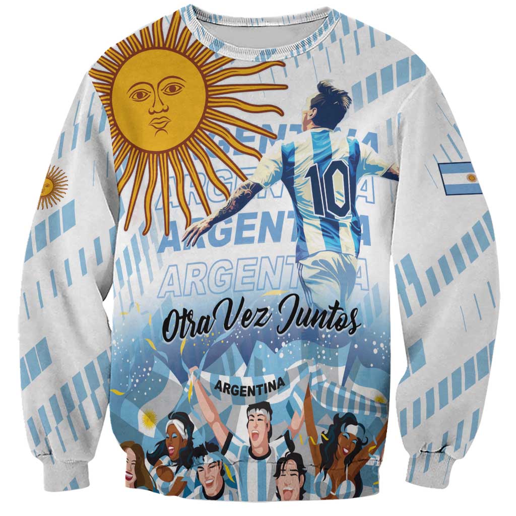 Argentina 2024 Football Champions Sweatshirt Vamos La Seleccion Otra Vez Juntos - Wonder Print Shop