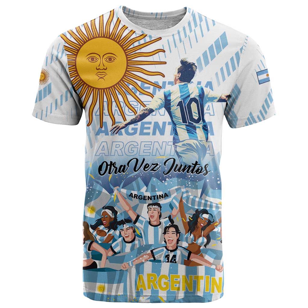 Argentina 2024 Football Champions T Shirt Vamos La Seleccion Otra Vez Juntos - Wonder Print Shop