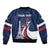 Personalized France 2024 Bonjour Bomber Jacket Eiffel Tower Gallic Rooster - Wonder Print Shop
