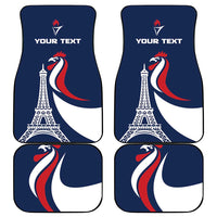 France 2024 Bonjour Car Mats Eiffel Tower Gallic Rooster - Wonder Print Shop