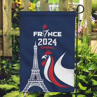 France 2024 Bonjour Garden Flag Eiffel Tower Gallic Rooster - Wonder Print Shop