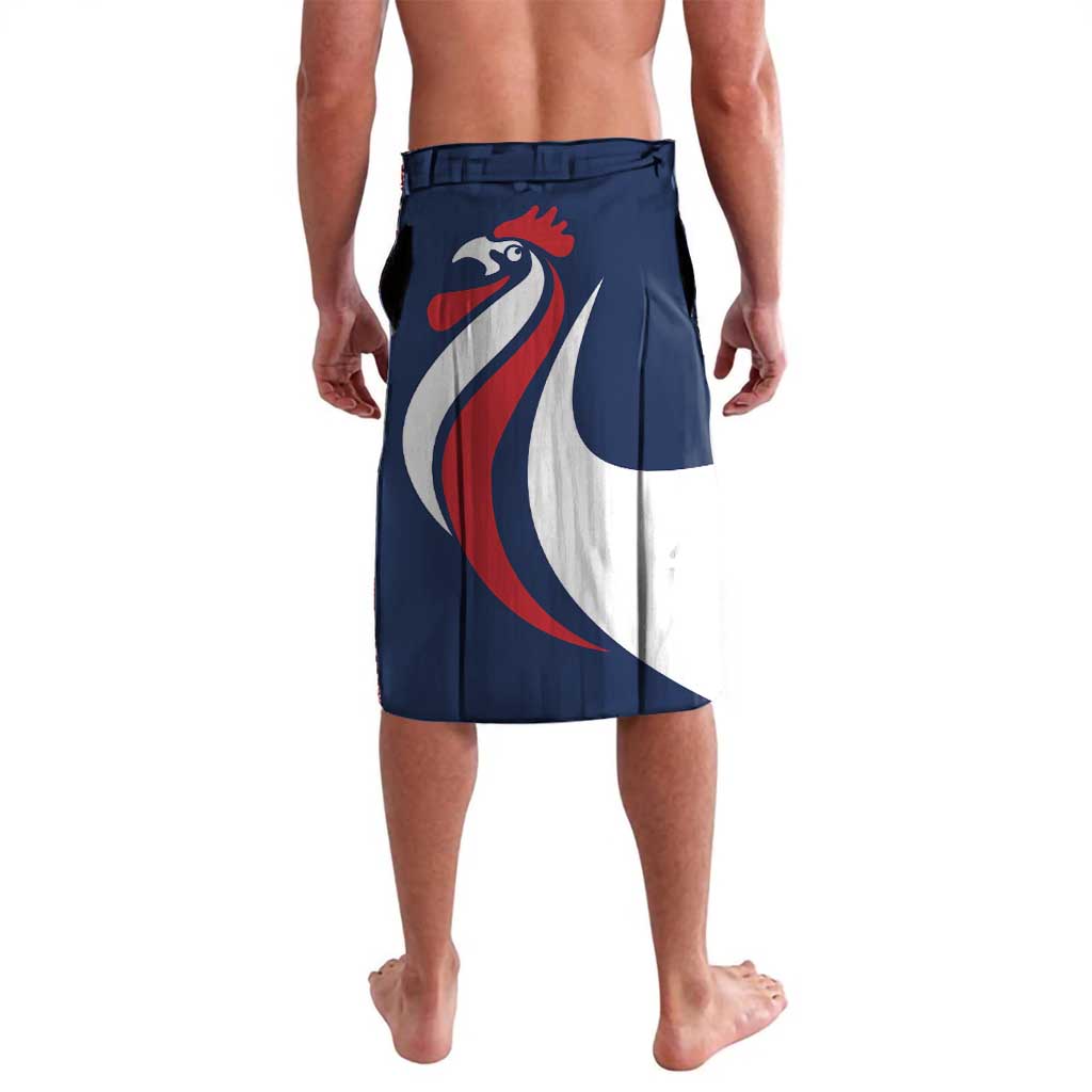 Personalized France 2024 Bonjour Lavalava Eiffel Tower Gallic Rooster - Wonder Print Shop