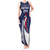 Personalized France 2024 Bonjour Tank Maxi Dress Eiffel Tower Gallic Rooster - Wonder Print Shop