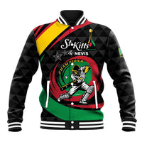 Personalized Saint Kitts and Nevis Cricket Champions Baseball Jacket - Wonder Print Shop