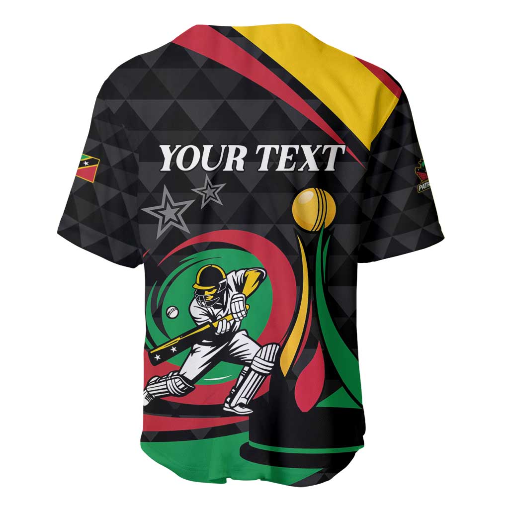 Personalized Saint Kitts and Nevis Cricket Champions Baseball Jersey - Wonder Print Shop