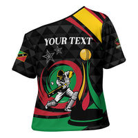 Personalized Saint Kitts and Nevis Cricket Champions Cross Shoulder Shirt - Wonder Print Shop