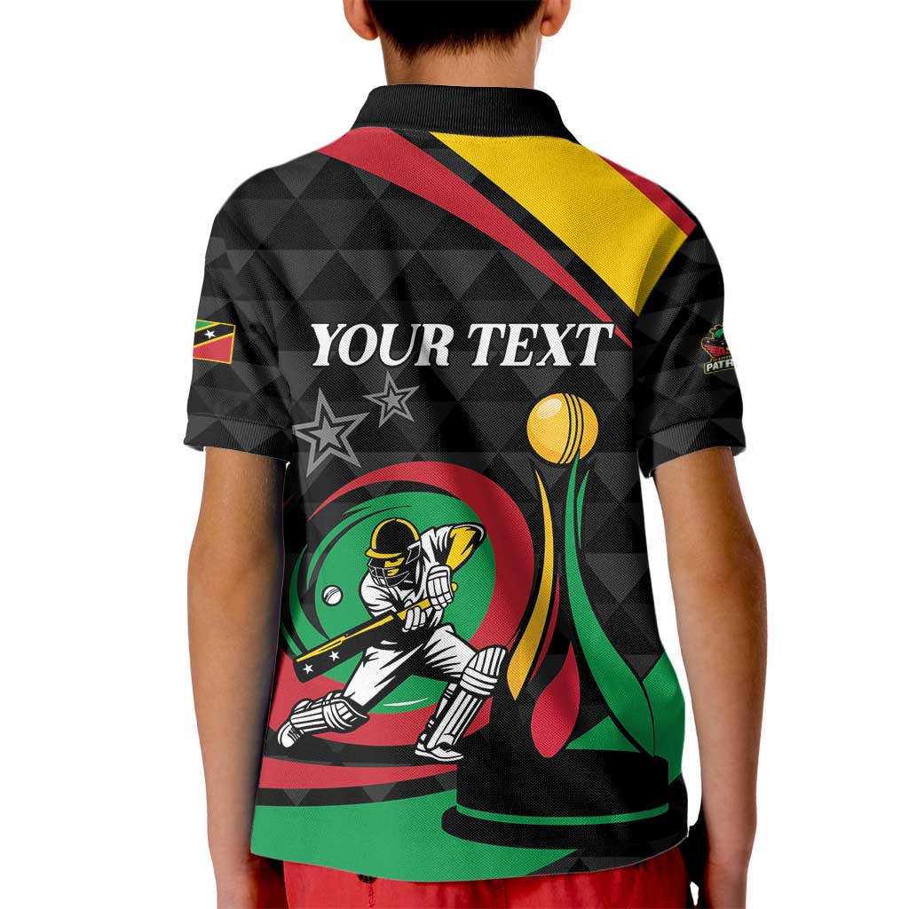 Personalized Saint Kitts and Nevis Cricket Champions Kid Polo Shirt - Wonder Print Shop