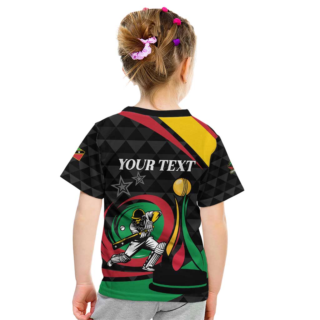 Personalized Saint Kitts and Nevis Cricket Champions Kid T Shirt - Wonder Print Shop