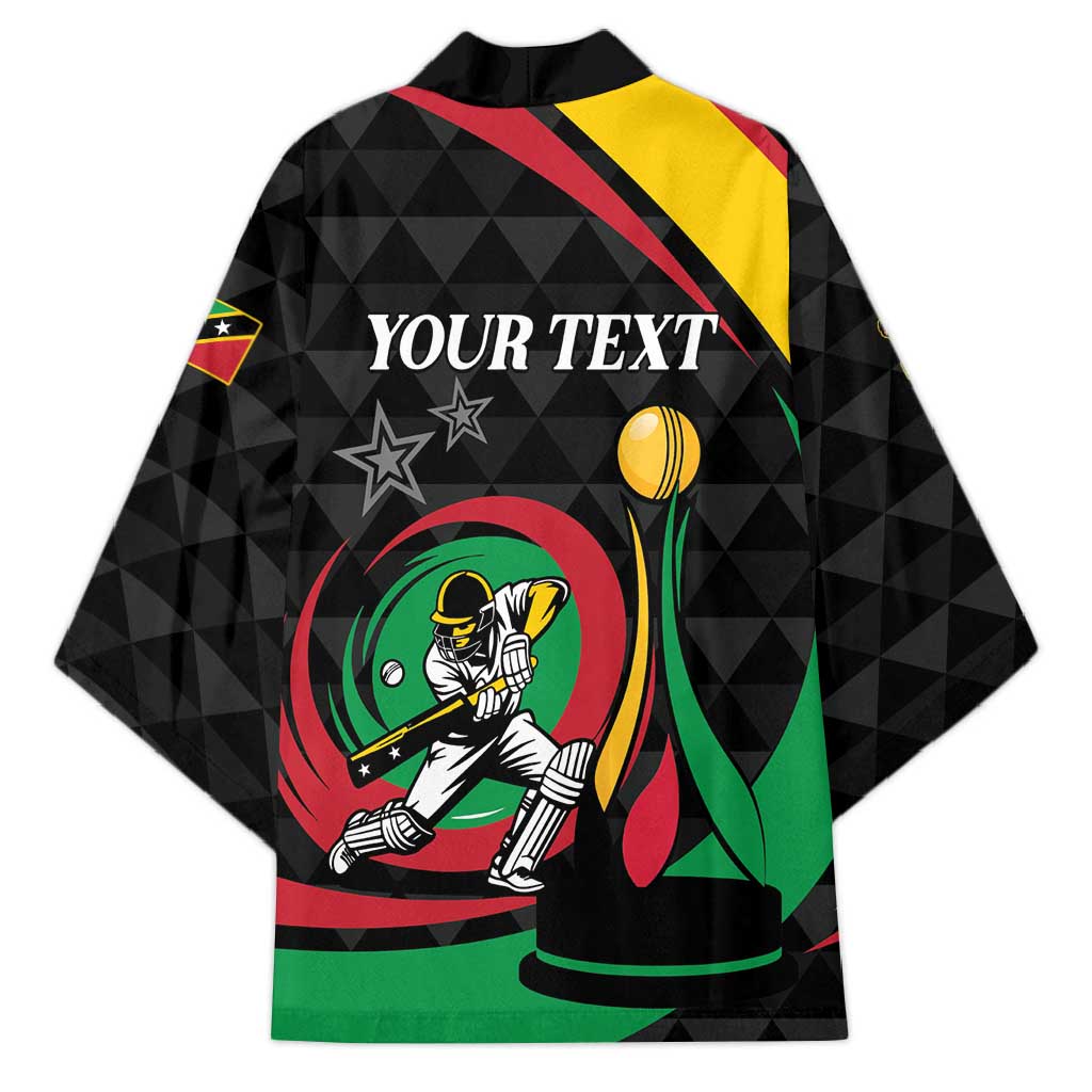 Personalized Saint Kitts and Nevis Cricket Champions Kimono - Wonder Print Shop