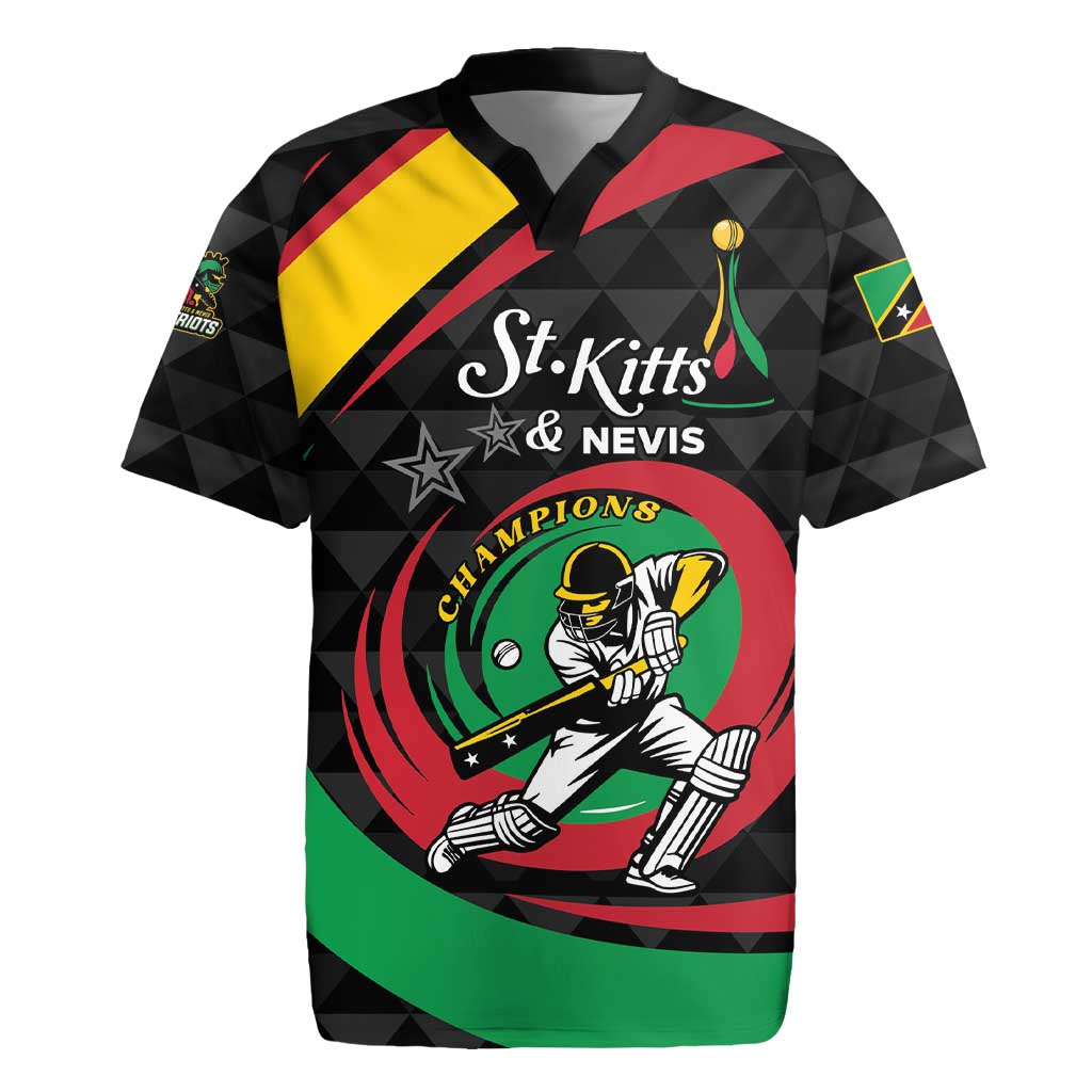 Personalized Saint Kitts and Nevis Cricket Champions Rugby Jersey - Wonder Print Shop