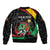 Personalized Saint Kitts and Nevis Cricket Champions Sleeve Zip Bomber Jacket - Wonder Print Shop