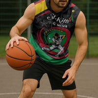 Personalized Saint Kitts and Nevis Cricket Champions Sleeveless Hoodie - Wonder Print Shop