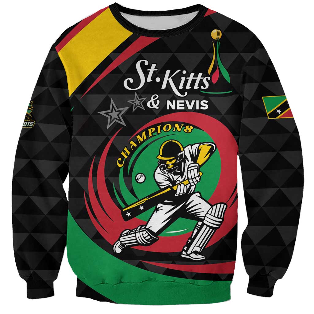 Personalized Saint Kitts and Nevis Cricket Champions Sweatshirt - Wonder Print Shop