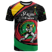 Personalized Saint Kitts and Nevis Cricket Champions T Shirt - Wonder Print Shop