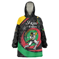 Personalized Saint Kitts and Nevis Cricket Champions Wearable Blanket Hoodie - Wonder Print Shop