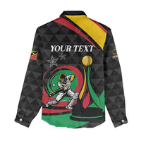 Personalized Saint Kitts and Nevis Cricket Champions Women Casual Shirt - Wonder Print Shop