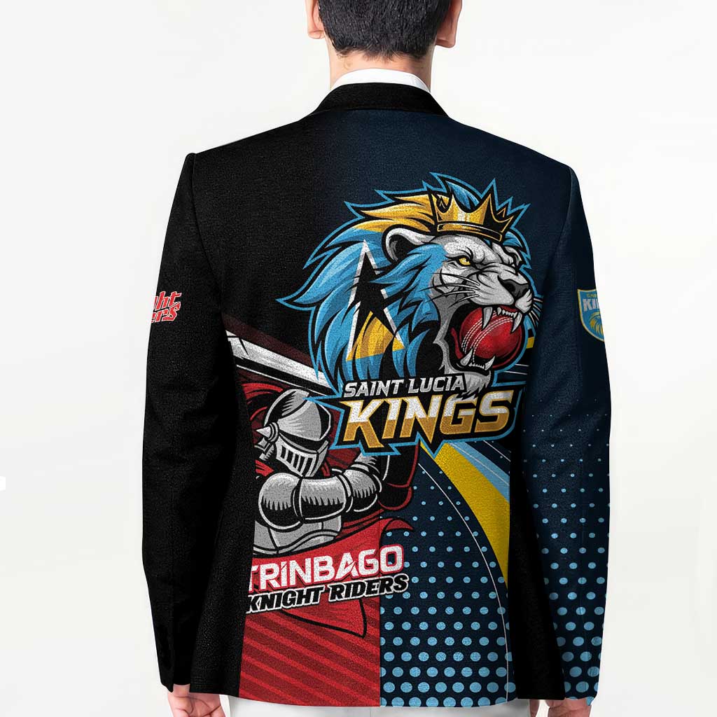 Knight Riders Trinbago Vs Kings St Lucia Cricket Blazer - Wonder Print Shop