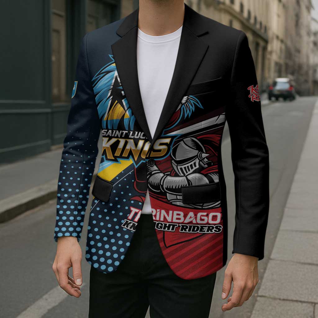 Knight Riders Trinbago Vs Kings St Lucia Cricket Blazer - Wonder Print Shop