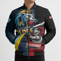 Knight Riders Trinbago Vs Kings St Lucia Cricket Bomber Puffer Jacket - Wonder Print Shop