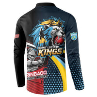 Knight Riders Trinbago Vs Kings St Lucia Cricket Button Sweatshirt - Wonder Print Shop