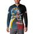 Knight Riders Trinbago Vs Kings St Lucia Cricket Button Sweatshirt - Wonder Print Shop