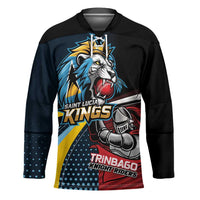 Knight Riders Trinbago Vs Kings St Lucia Cricket Hockey Jersey - Wonder Print Shop