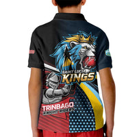 Knight Riders Trinbago Vs Kings St Lucia Cricket Kid Polo Shirt - Wonder Print Shop