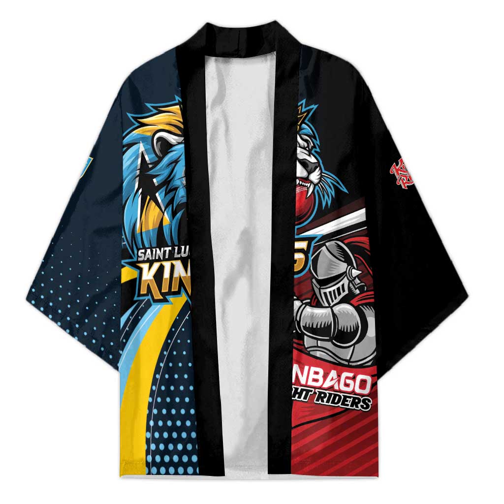 Knight Riders Trinbago Vs Kings St Lucia Cricket Kimono - Wonder Print Shop