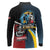 Knight Riders Trinbago Vs Kings St Lucia Cricket Long Sleeve Polo Shirt - Wonder Print Shop