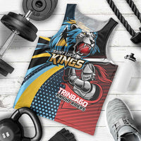Knight Riders Trinbago Vs Kings St Lucia Cricket Men Tank Top - Wonder Print Shop