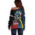 Knight Riders Trinbago Vs Kings St Lucia Cricket Off Shoulder Sweater - Wonder Print Shop