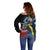 Knight Riders Trinbago Vs Kings St Lucia Cricket Off Shoulder Sweater - Wonder Print Shop