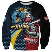 Knight Riders Trinbago Vs Kings St Lucia Cricket Sweatshirt - Wonder Print Shop