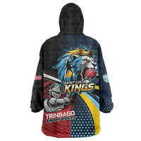 Knight Riders Trinbago Vs Kings St Lucia Cricket Wearable Blanket Hoodie - Wonder Print Shop