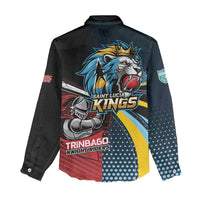 Knight Riders Trinbago Vs Kings St Lucia Cricket Women Casual Shirt - Wonder Print Shop