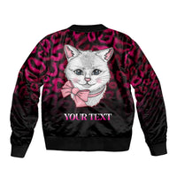 Personalised Love Your Tatas Bomber Jacket Cat Breast Cancer Awareness - Wonder Print Shop