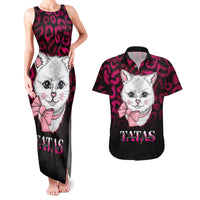 Personalised Love Your Tatas Couples Matching Tank Maxi Dress and Hawaiian Shirt Cat Breast Cancer Awareness - Wonder Print Shop