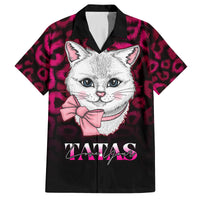 Personalised Love Your Tatas Family Matching Off Shoulder Maxi Dress and Hawaiian Shirt Cat Breast Cancer Awareness - Wonder Print Shop