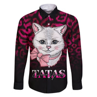 Personalised Love Your Tatas Family Matching Puletasi Dress and Hawaiian Shirt Cat Breast Cancer Awareness - Wonder Print Shop